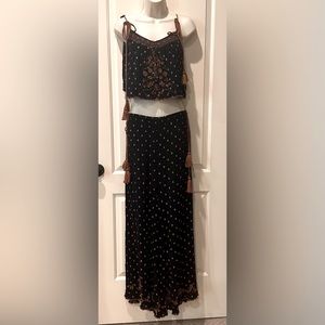 Free People 2-piece pant suit. Black. Size M. NWT